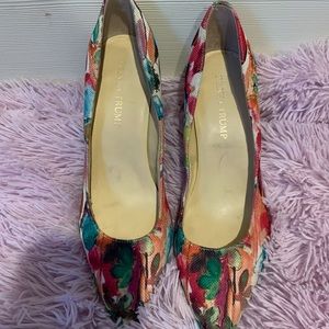 Ivanka Trump floral heels